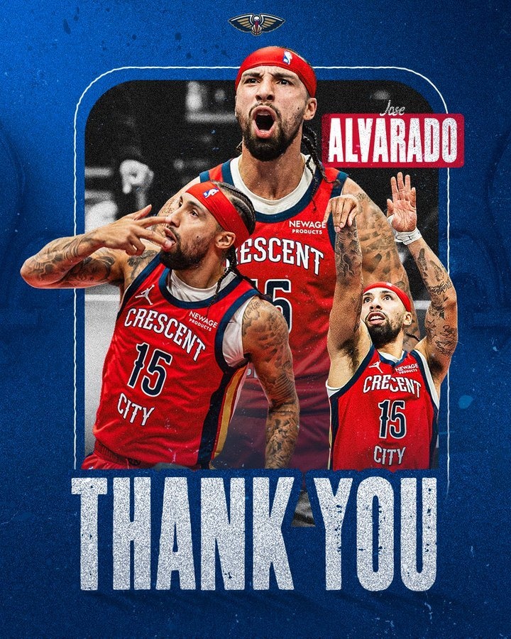 开云体育移动版-鹈鹕发文告别阿尔瓦拉多：你永远是新奥尔良传奇 感谢付出的一切